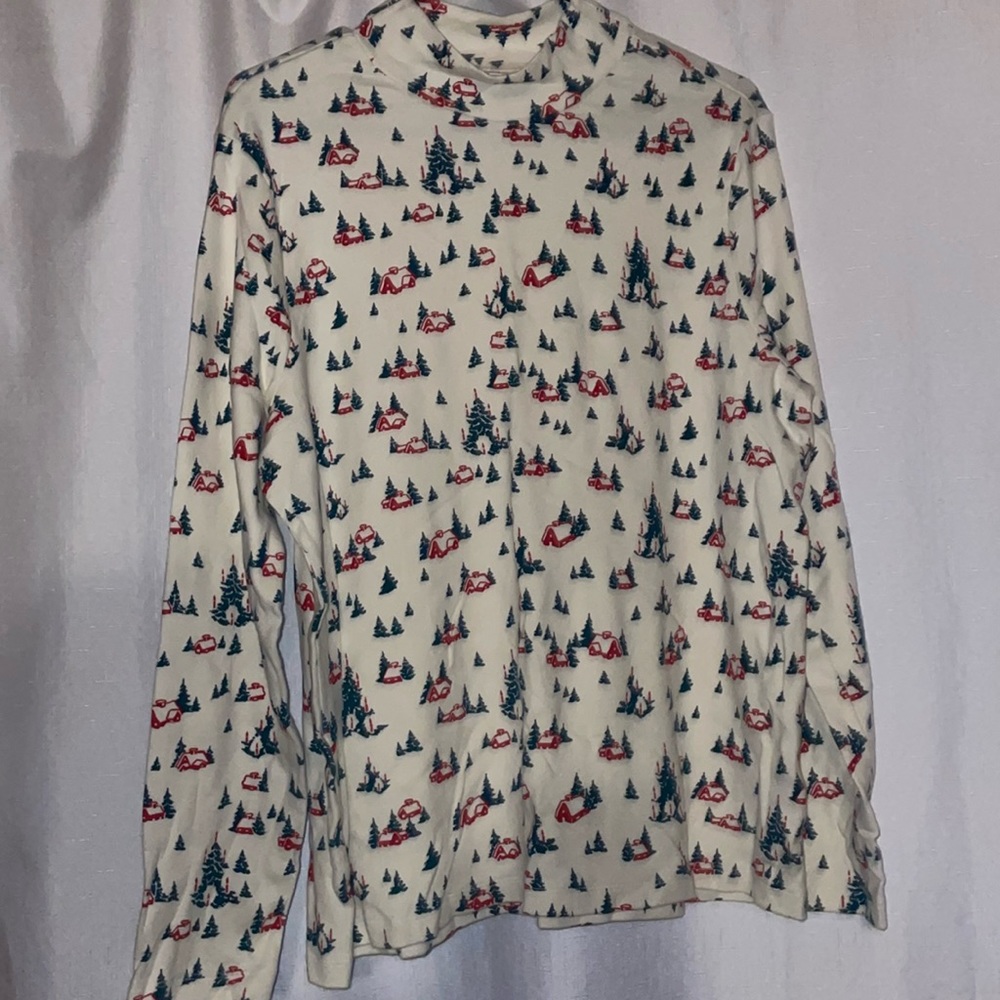 White stag knitted top